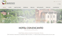 Tablet Screenshot of hotelmaristany.com